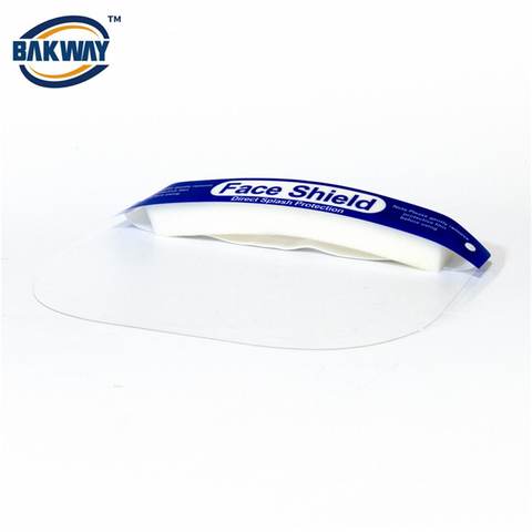  Clear PC Disposable Face Shied with Elastic Headband