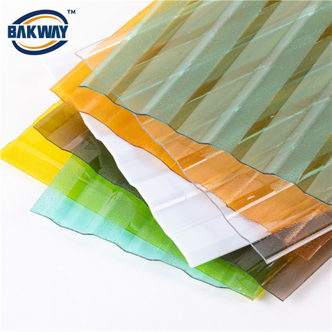 UV Coated embossed & corrugated pc sheet